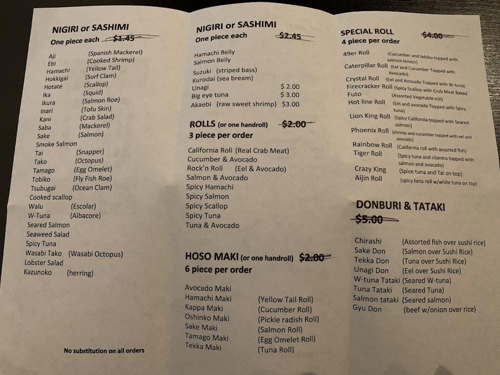 One Piece Sushi Menu image 4